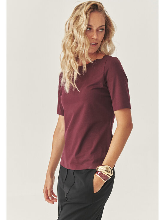 TATUUM TATUUM Bluzka MIKAJO 1 Bordowy Classic Fit