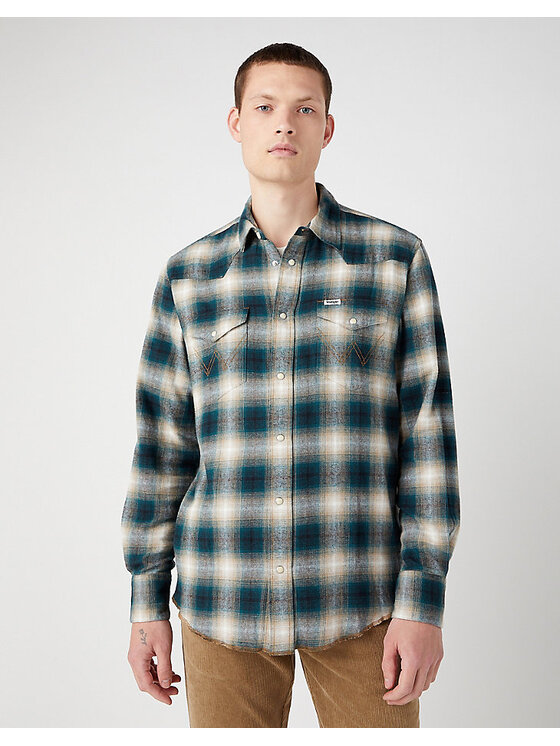 Wrangler Wrangler Koszula LS WESTERN SHIRT Kolorowy Regular Fit
