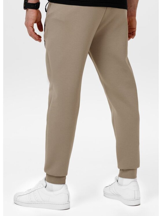 PITBULL PITBULL Spodnie dresowe Spodnie dresowe męskie DOGWOOD 3XL Beżowy Regular Fit