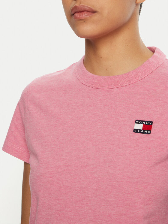 Tommy Jeans Tommy Jeans Tričko DW0DW20153 Ružová Regular Fit