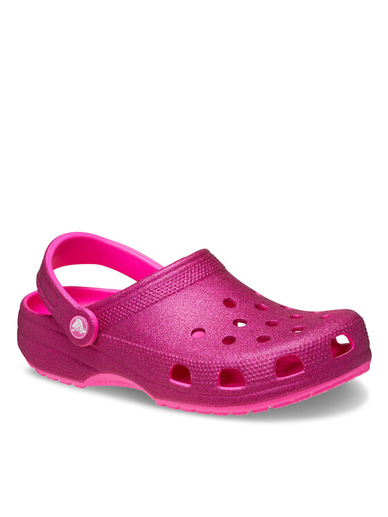 Crocs Crocs Παντόφλες Classic Glitter Clog 205942 Ροζ