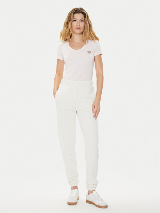 Guess Guess Тишърт W2YI45 J1314 Розов Slim Fit