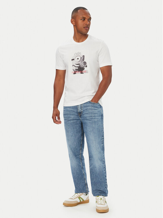 Guess Jeans Guess Jeans T-Shirt M6YI82 K6411 Weiß Regular Fit