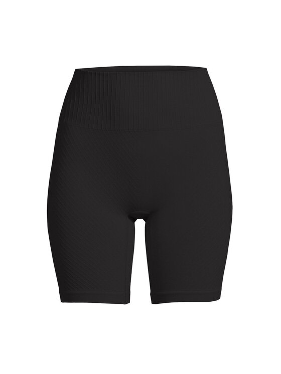 Szorty rowerowe, rozmiar L, Czarne, Seamless Graphical Rib Bike Tights
