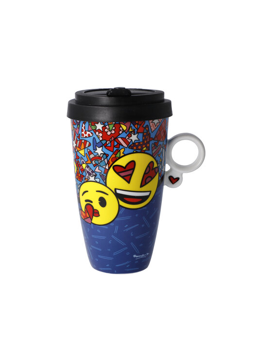 Goebel Goebel Kubek podróżny R.Britto-I Love You Kolorowy
