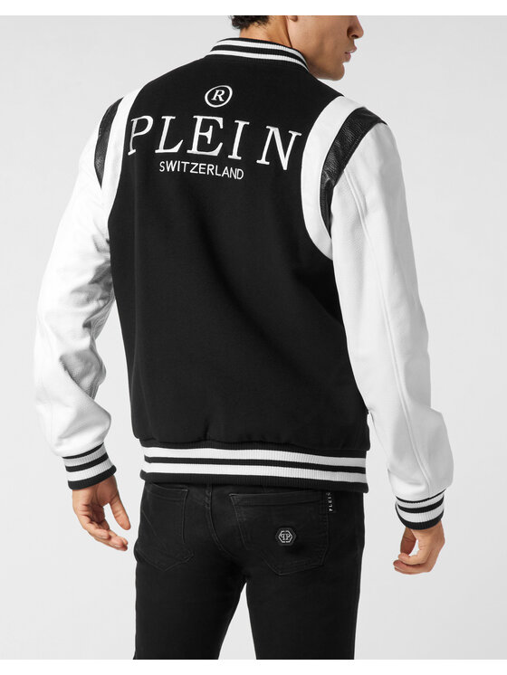 PHILIPP PLEIN PHILIPP PLEIN Kurtka bomber 25611 Czarny Regular Fit