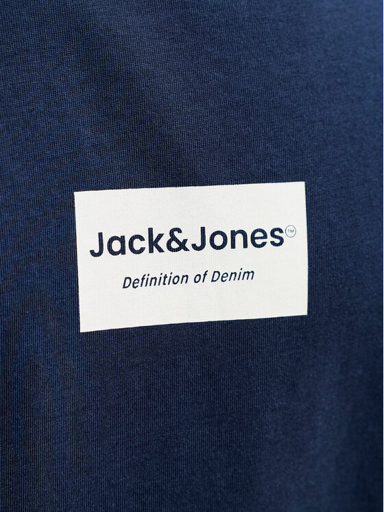Jack & Jones Jack & Jones Majica Frank 12288092 Mornarsko modra Relaxed Fit