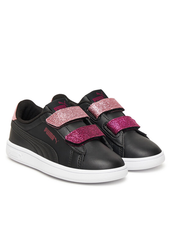 Puma Puma Sneakersy Smash 3.0 L Glitter Velcro V Ps 395609 07 Czarny