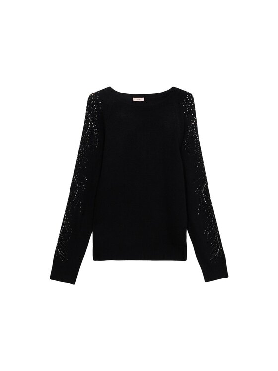 Oltre Oltre Cardigan M325J005065N033 Nero Regular Fit