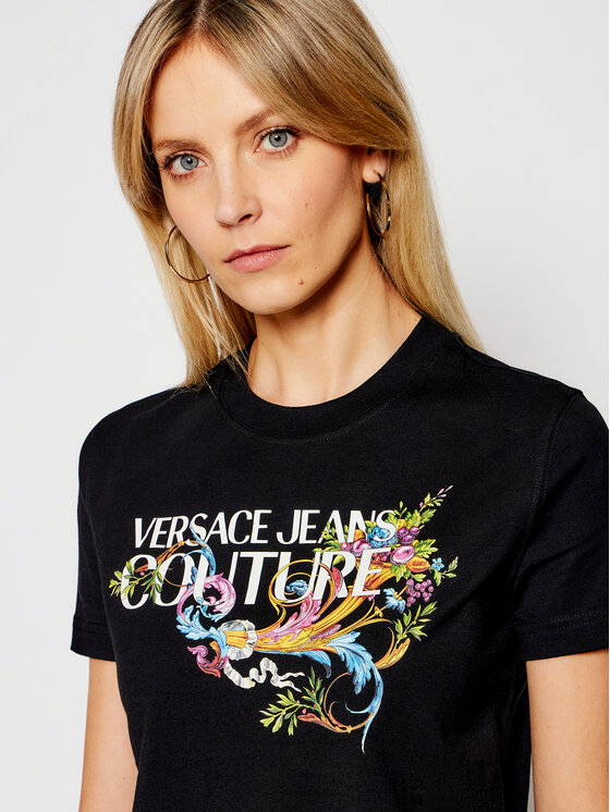 Versace Jeans Couture Versace Jeans Couture T-Shirt B2HWA7KA Schwarz Regular Fit