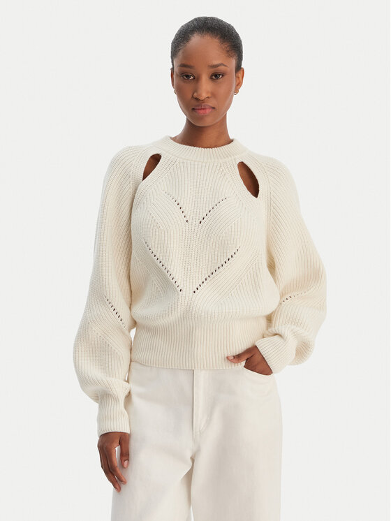 BOSS BOSS Pullover Farlant 50554767 Beige Relaxed Fit