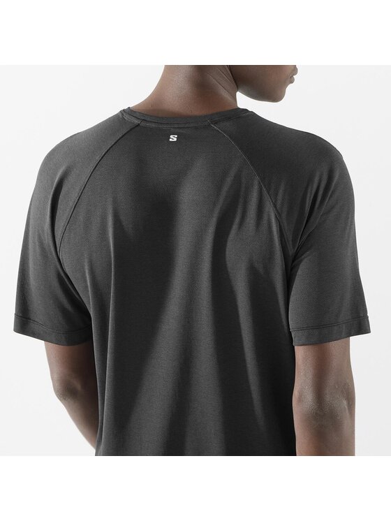 Salomon Salomon T-Shirt SHKout CORE SS TEE M Czarny Regular Fit