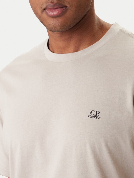 C.P. Company C.P. Company T-Shirt 20CMTS725A005100W Beżowy Regular Fit