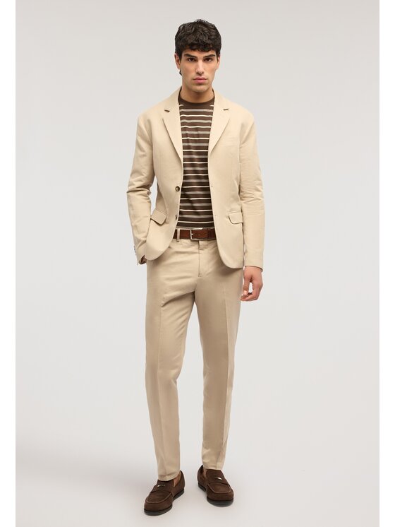 Trussardi Trussardi Spodnie materiałowe P027M000119N012 Kremowy Regular Fit