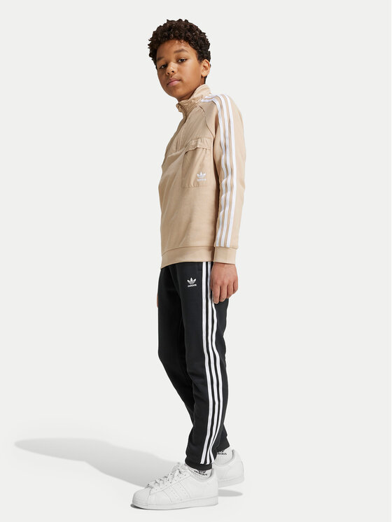 adidas adidas Donji dio trenerke Trefoil IY7484 Crna Regular Fit