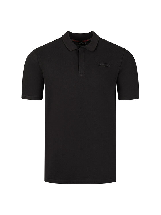 Cross Jeans Cross Jeans Polo 16175-020 Czarny Regular Fit