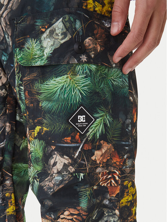 DC Shoes DC Shoes Snowboardové kalhoty Code ADYTP03049 Zelená Regular Fit