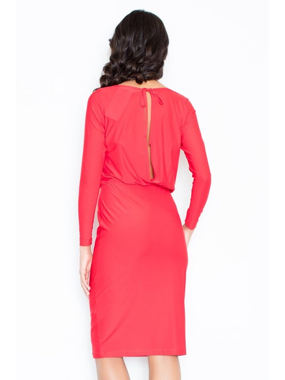 FIGL FIGL Šaty M326 Červená Regular Fit