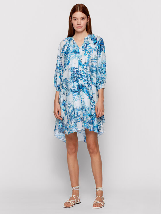 BOSS Boss Rochie de vară Difloru 50454550 Albastru Oversize