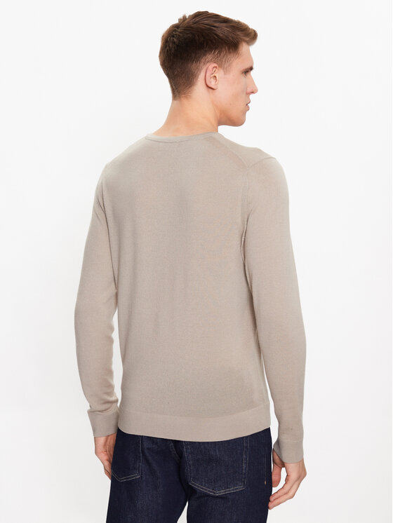Calvin Klein Calvin Klein Sweter K10K109474 Beżowy Regular Fit