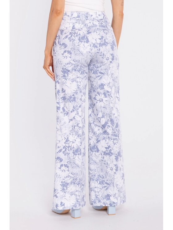 Made of Emotion Made of Emotion Pantaloni di tessuto M911 Blu Wide Leg