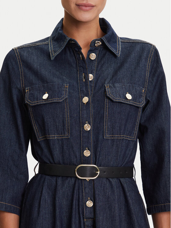 Liu Jo Liu Jo Джинсова сукня UF5148 D0268 Cиній Regular Fit