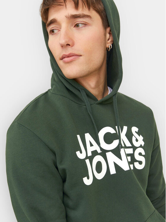 Jack&Jones Jack&Jones Pulóver Corp 12152840 Zöld Standard Fit