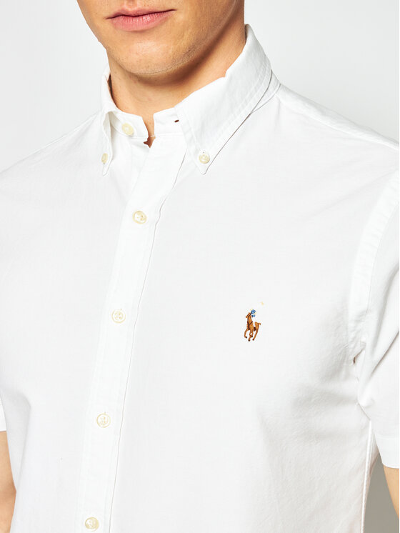 Polo Ralph Lauren Polo Ralph Lauren Πουκάμισο Poplin 710787736 Λευκό Slim Fit