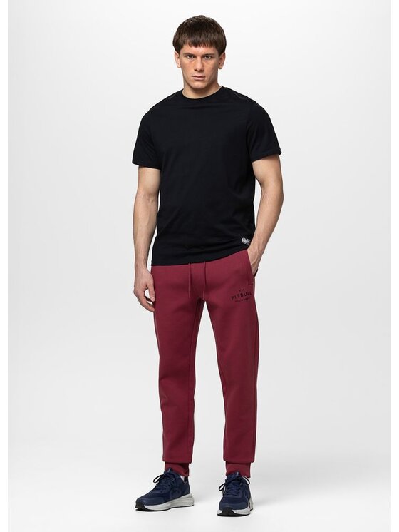 PITBULL PITBULL Spodnie dresowe SAMPSON Bordowy Regular Fit