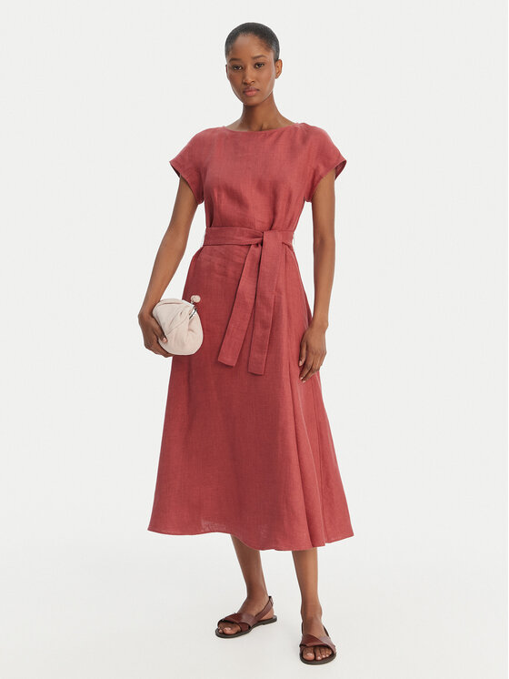 Weekend Max Mara Weekend Max Mara Poletna obleka Esordio 2615221052 Rdeča Regular Fit
