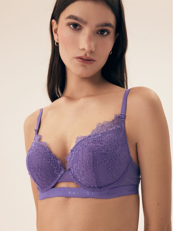 Esotiq Esotiq Biustonosz push-up 42244 Niebieski