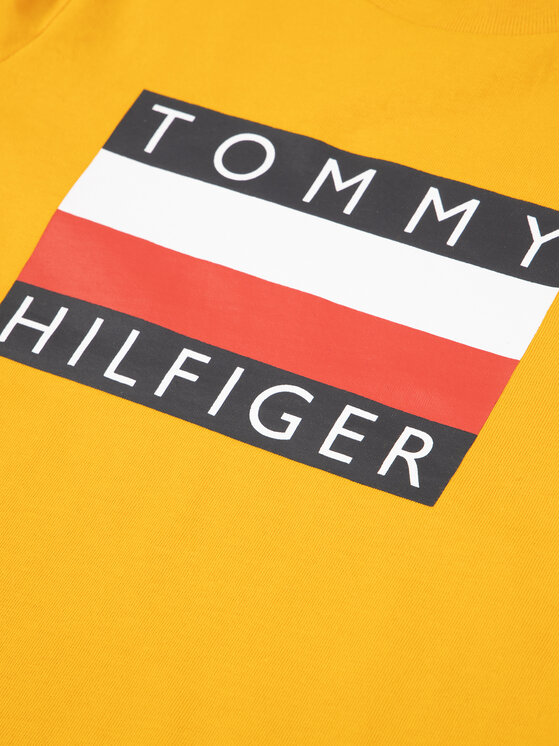 Tommy Hilfiger Tommy Hilfiger Marškinėliai Essential Tee KB0KB05547 M Geltona Regular Fit