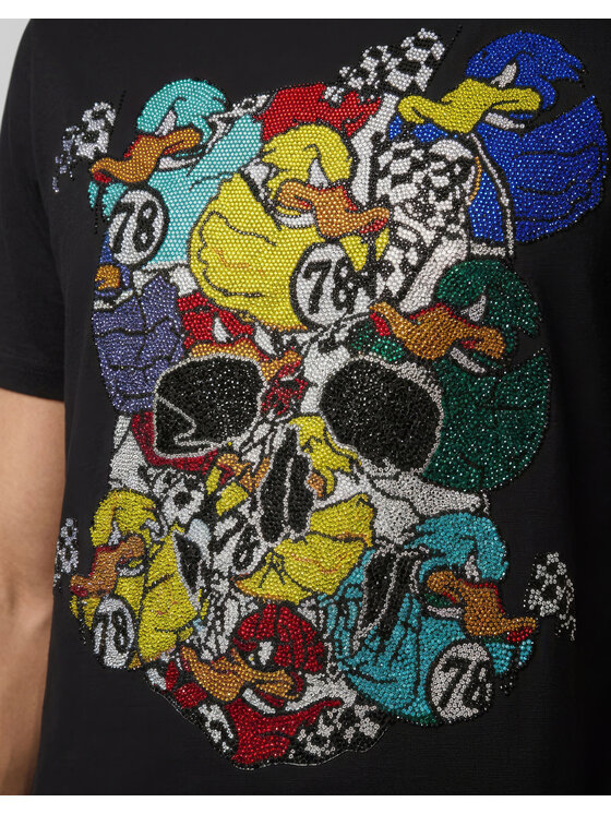 PHILIPP PLEIN PHILIPP PLEIN Tričko 31686 Čierna Regular Fit