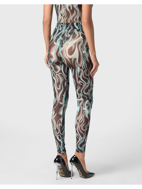 PHILIPP PLEIN PHILIPP PLEIN Legginsy 21681 Czarny Skin Tight Fit