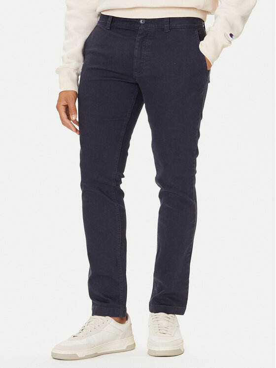 BOSS BOSS Chino kalhoty 50547865 Tmavomodrá Slim Fit
