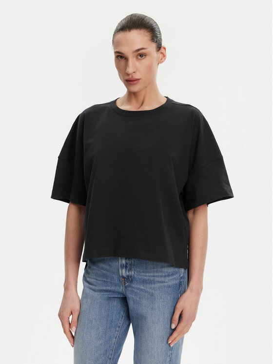 French Connection French Connection T-Shirt 76BZA Tmavomodrá Relaxed Fit