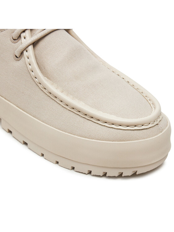 Calvin Klein Jeans Calvin Klein Jeans Mocasini Lugged Hybrid Apron Laceup C In YM0YM01140 Écru