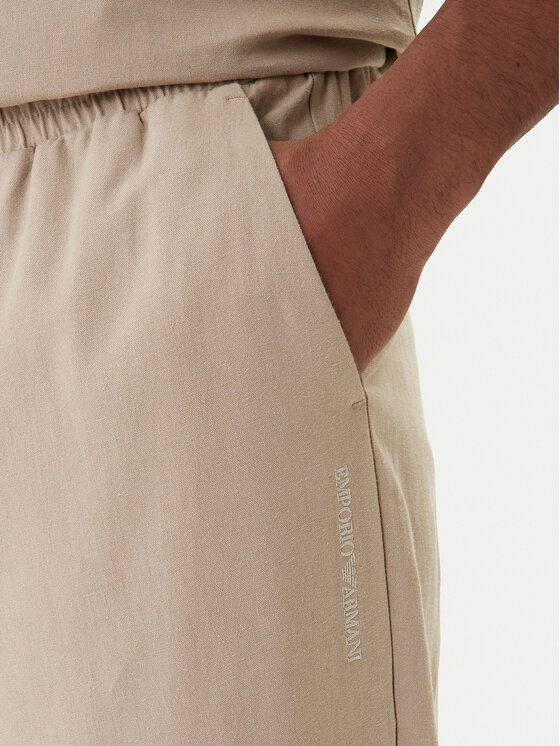 Emporio Armani Emporio Armani Текстилни панталони EM000586 AF20590 U6213 Бежов Regular Fit