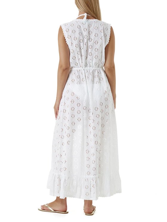 Melissa Odabash Melissa Odabash Sukienka plażowa TESSAWHITE Biały Long Line Fit