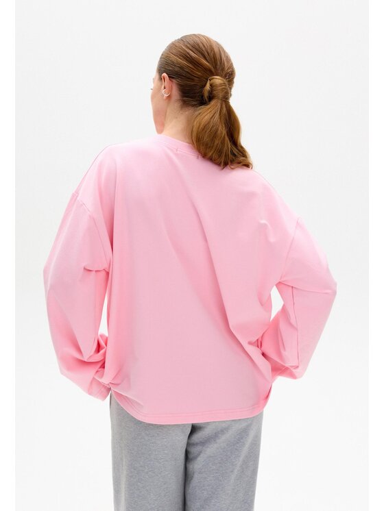 Mirons Mirons Longsleeve Print Różowy Regular Fit