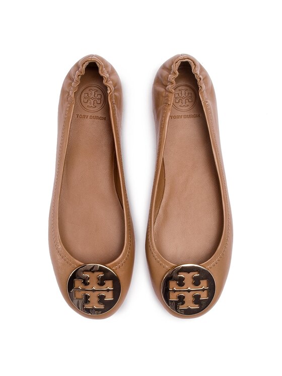 Tory Burch Tory Burch Balerina Minnie Travel Ballet With Metal Logo 50393 Barna