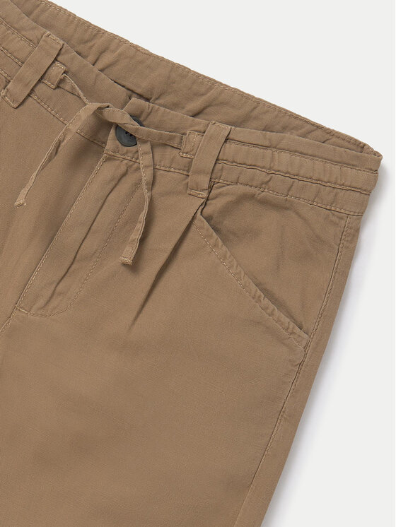 Mayoral Mayoral Pantaloni di tessuto 6525 Beige Relaxed Fit