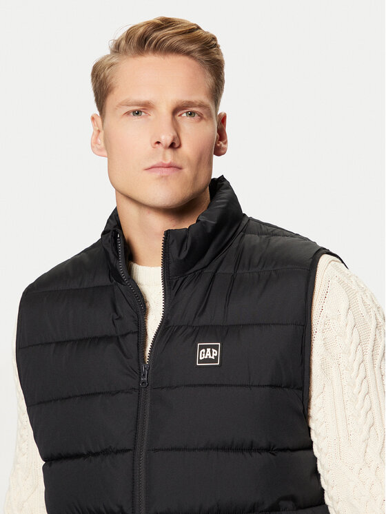 Gap Gap Liemenė 498570-03 Juoda Regular Fit