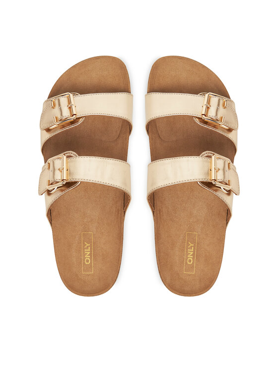 ONLY Shoes ONLY Shoes Papucs Onlmaxi-13 Pu Strap Buckle 15331392 Arany