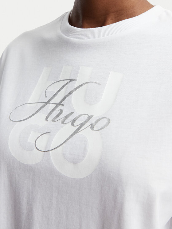 HUGO HUGO Тишърт Dashire_5 50566678 Бял Relaxed Fit