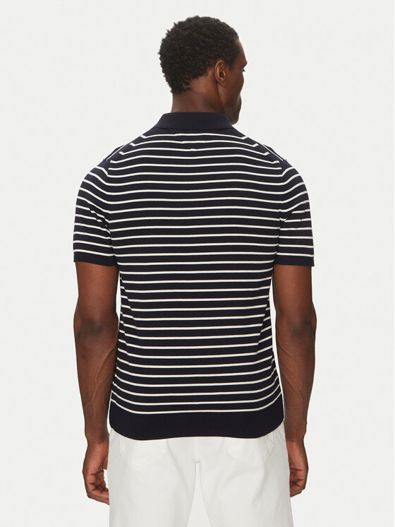 Tommy Hilfiger Tommy Hilfiger Pólóing Essential Cotton Knitted Polo MW0MW37396 Sötétkék Regular Fit