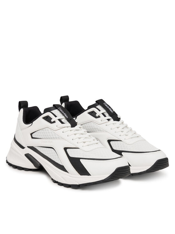 Calvin Klein Calvin Klein Sneakersy Hike Runner Laceup Strip M-Lt HM0HM02154 Biela
