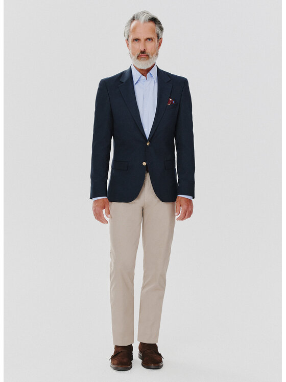 Pako Lorente Pako Lorente Marynarka P24WF-3X-024 Granatowy Slim Fit