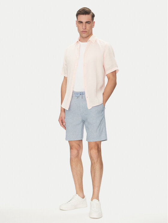BOSS BOSS Stoffshorts 50536863 Blau Tapered Fit