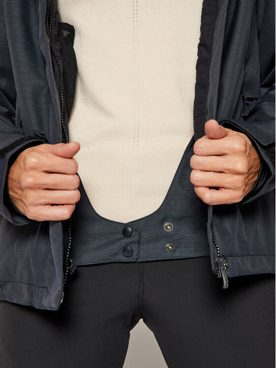 Roxy Roxy Snowboard kabát Jet Ski Solid ERJTJ03266 Szürke Slim Fit